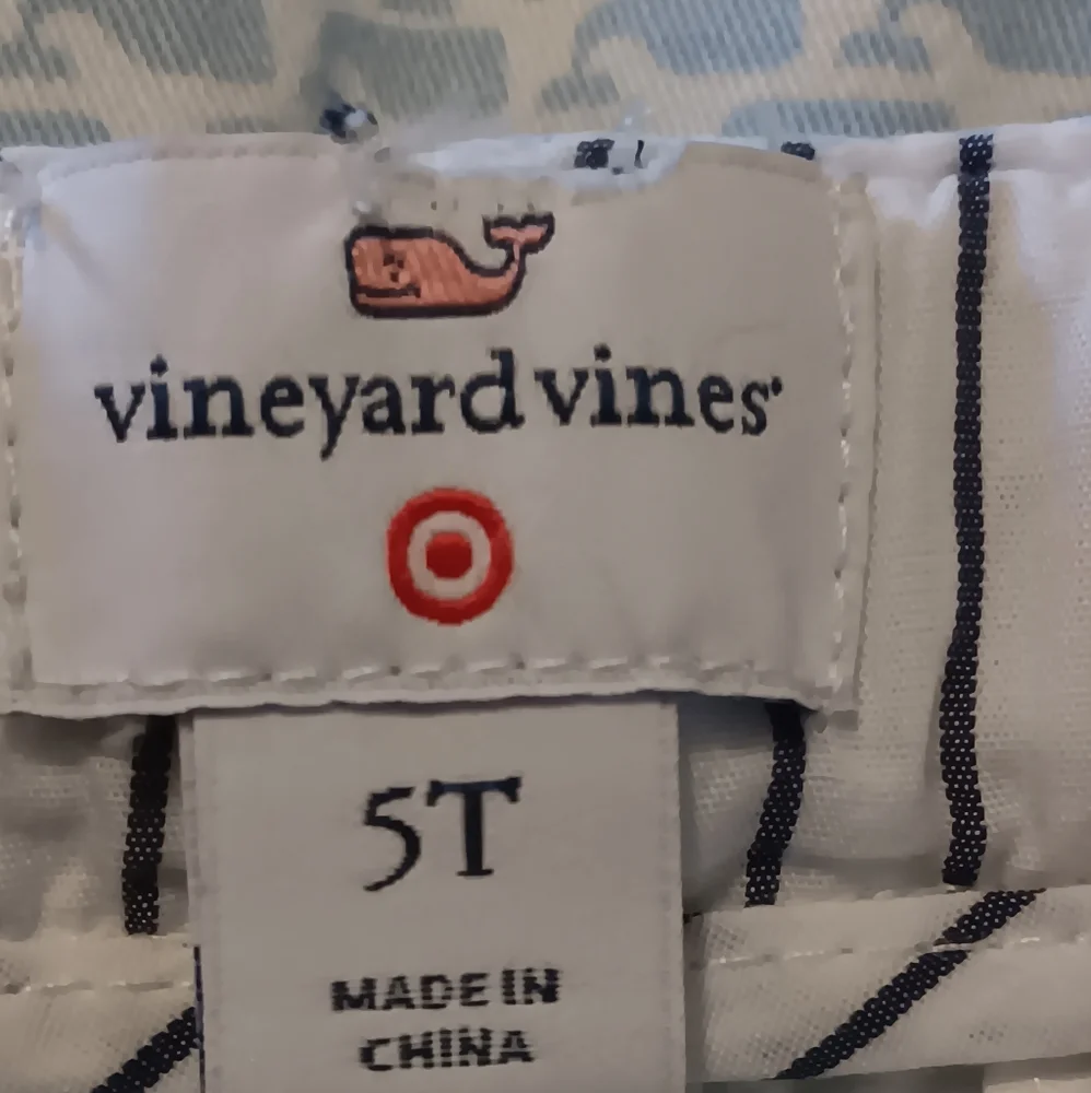 Vineyard Vines For Target Girls Shorts Sz5T Patchwork Whale‎ Print